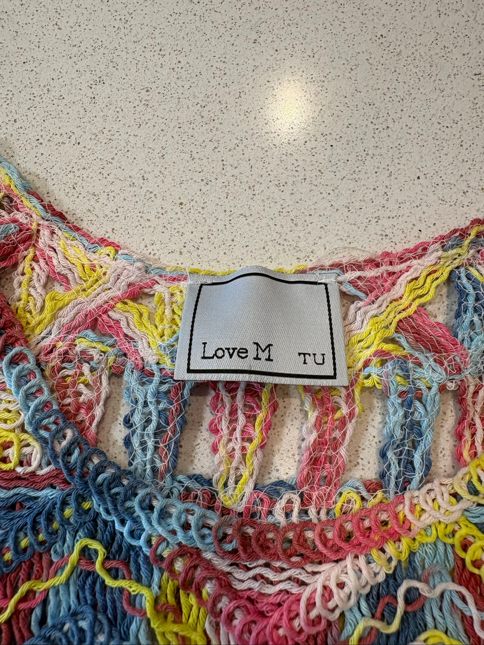 Bohemien top van haakwerk in veelkleurig Love M ONE SIZE – photo 3